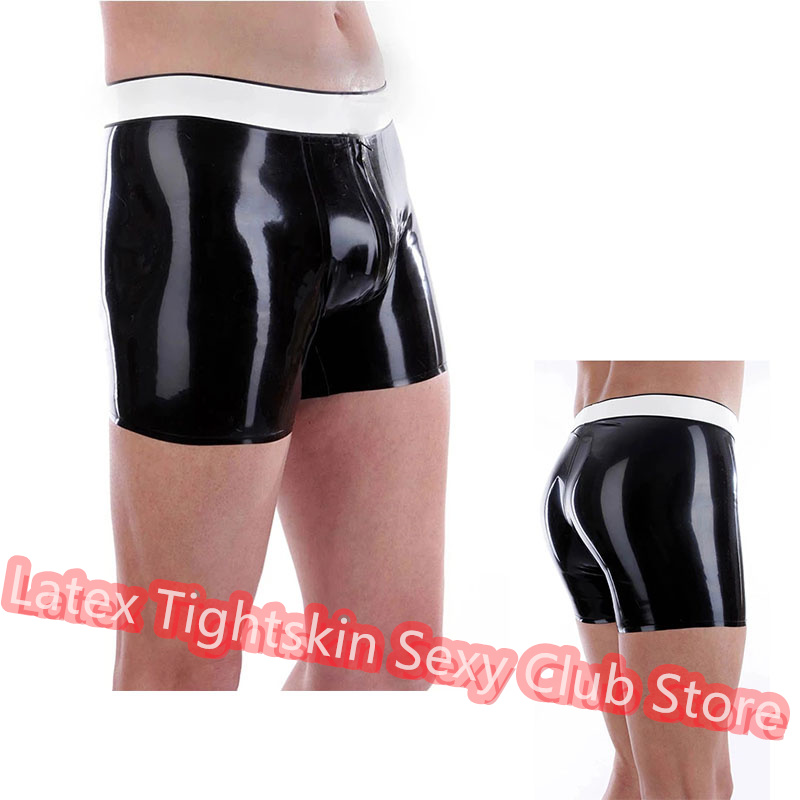 Ethnic Outfit - Men Latex Panties Boxer Black with