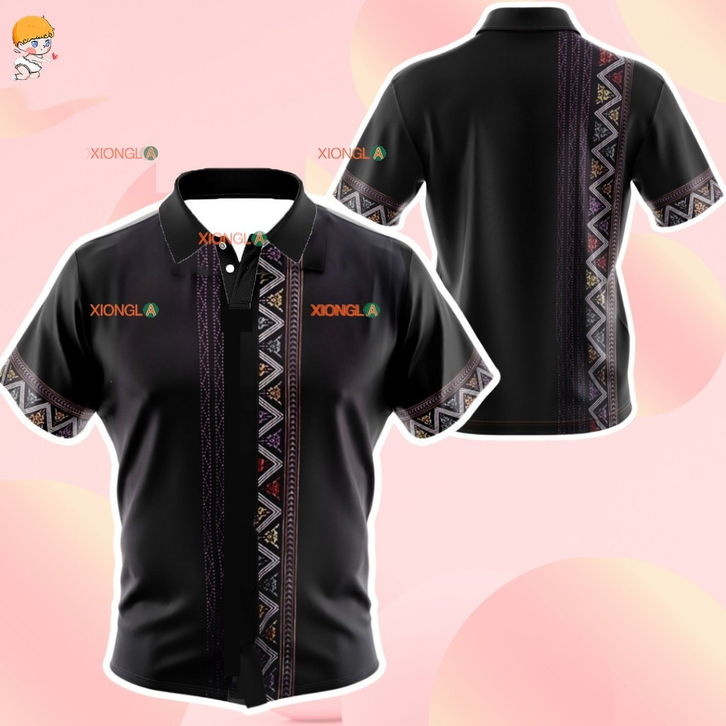 Ethnic Fashion Men - 2026 Traditional Hmong Pattern Batik Print