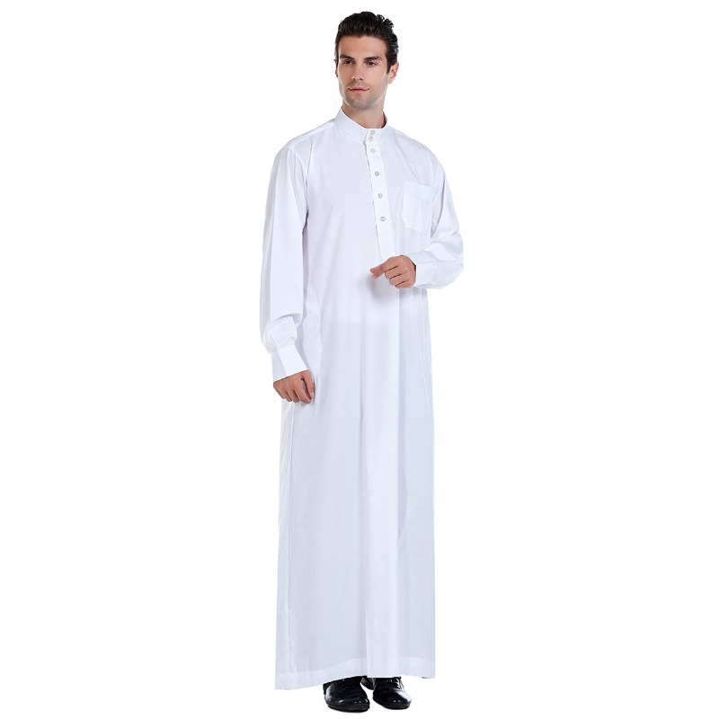Ethnic Fashion For Men - Mens Muslim Thobe Middle Eastern Robe
