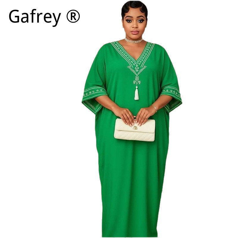 Middle Eastern Printed Abaya W - Ethnic Style Dresses ulasan dan harga