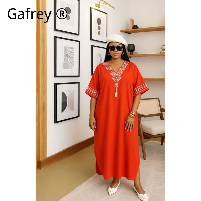 Middle Eastern Printed Abaya W - Ethnic Style Dresses ulasan dan harga