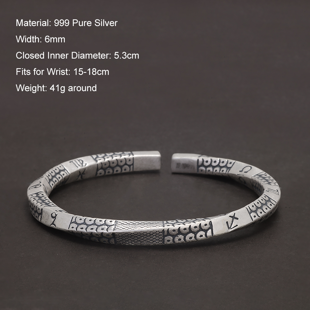 999 Pure Silver Mobius Twist C - Ethnic Fashion Men ulasan dan harga