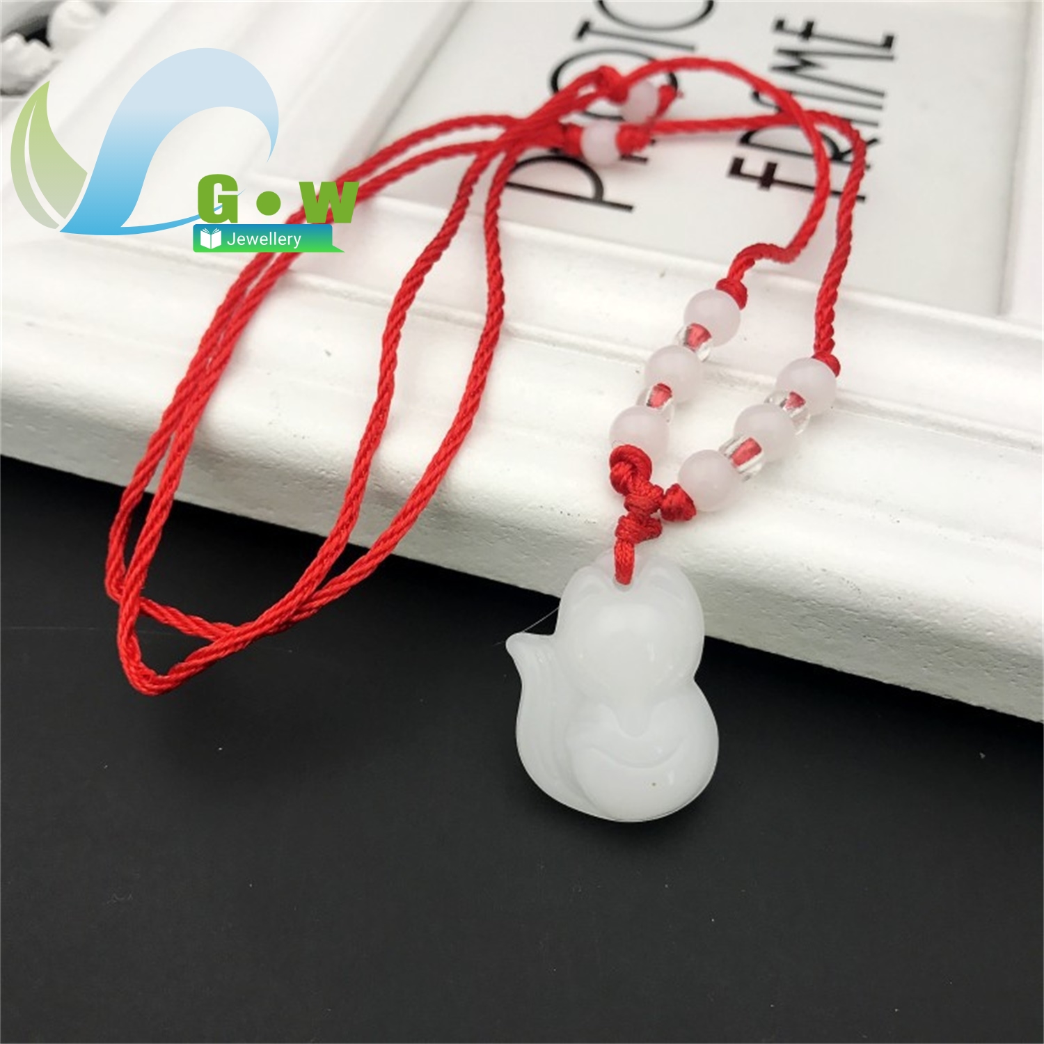 Cicada and Fox Glass Pendant N - Ethnic Fashion Meaning ulasan dan harga