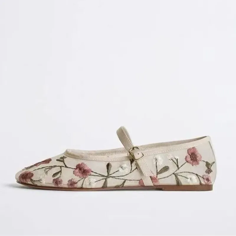 Mesh Embroidered Leisure Balle - Ethnic Fashion For Ladies ulasan dan harga