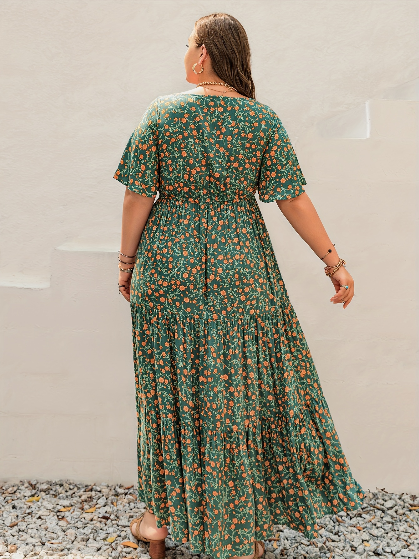 Plus Size Bohemian Long Dress  - Ethnic Style Dresses ulasan dan harga