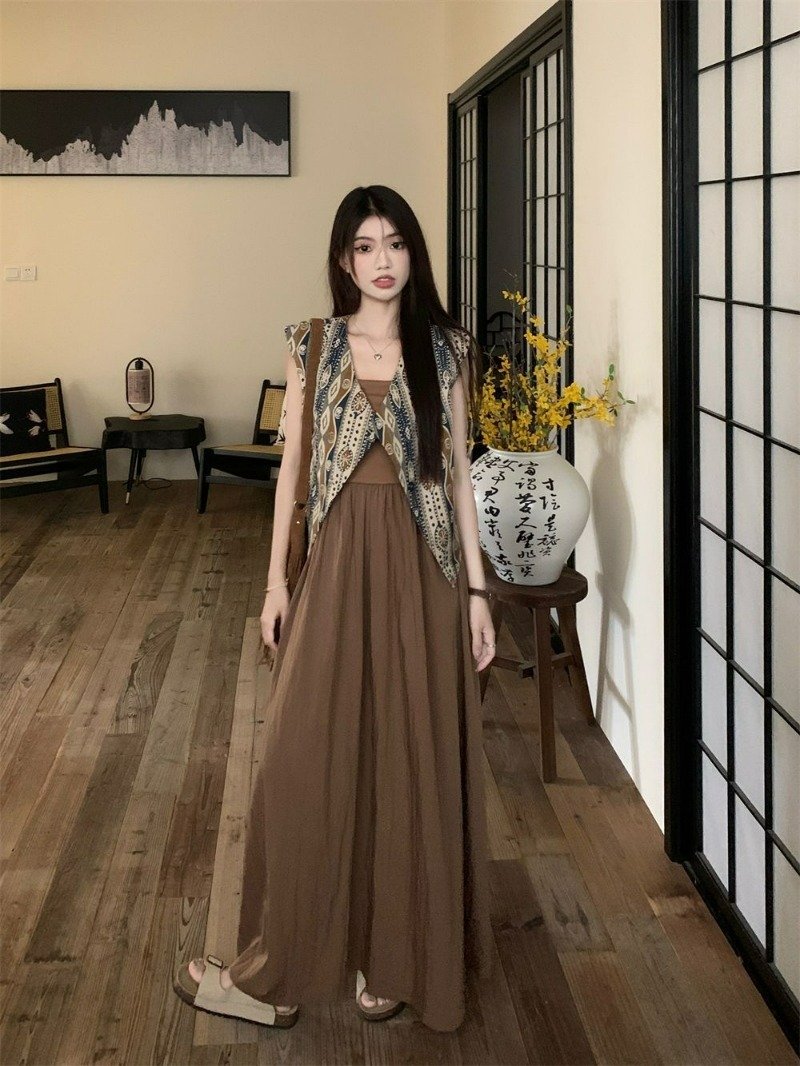 Fashion Two Piece Sets Womens  - Ethnic Style Dresses ulasan dan harga