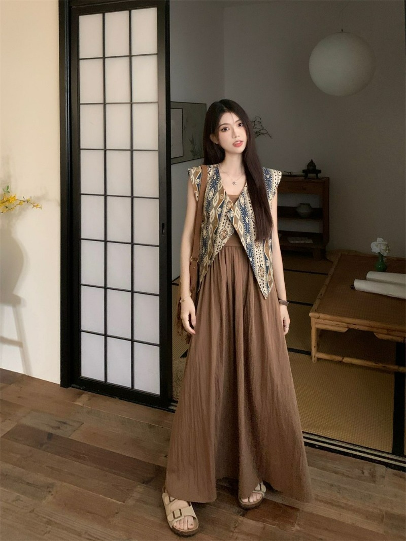 Fashion Two Piece Sets Womens  - Ethnic Style Dresses ulasan dan harga