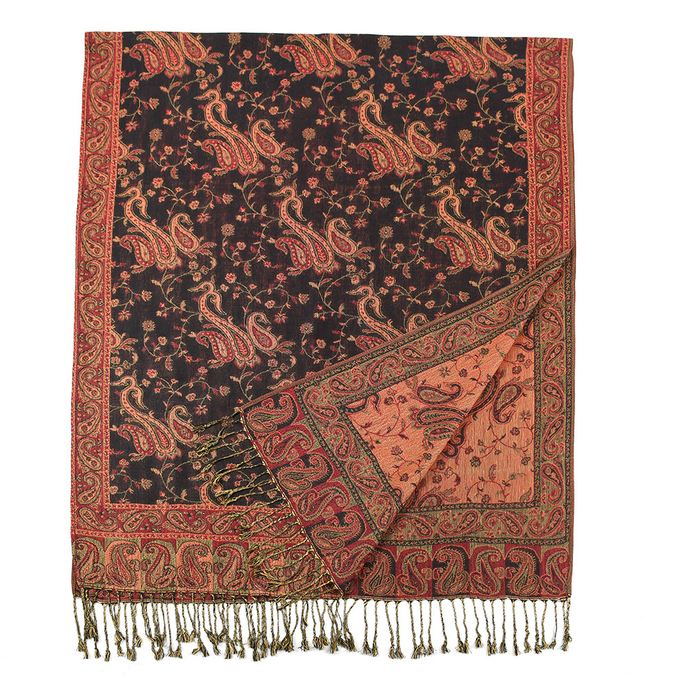 Pashmina Scarf Shawls Paisley  - Go Ethnic Fashion ulasan dan harga