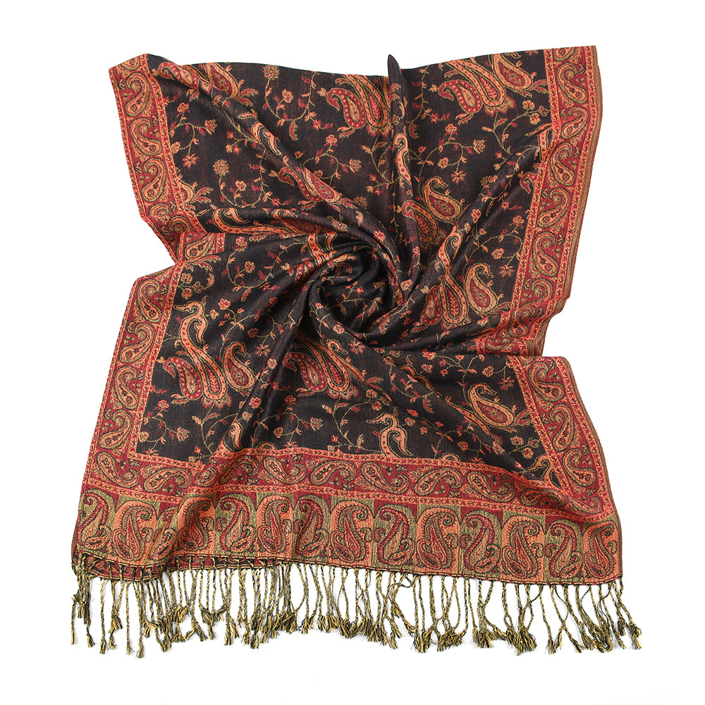 Pashmina Scarf Shawls Paisley  - Go Ethnic Fashion ulasan dan harga