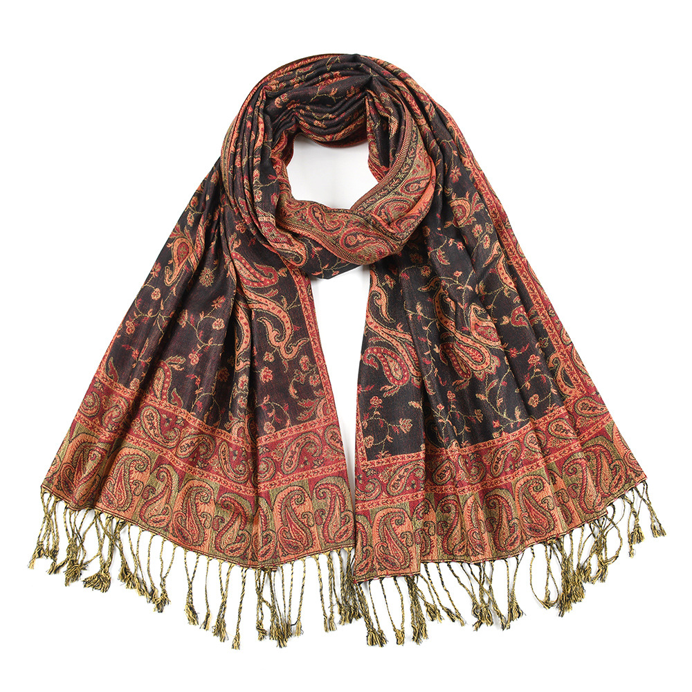 Pashmina Scarf Shawls Paisley  - Go Ethnic Fashion ulasan dan harga