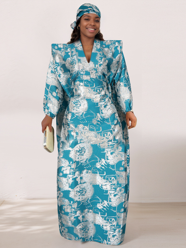 Loose Fit Shiny African Women' - Ethnic Style Dresses ulasan dan harga