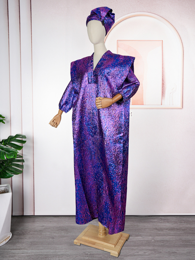 Loose Fit Shiny African Women' - Ethnic Style Dresses ulasan dan harga