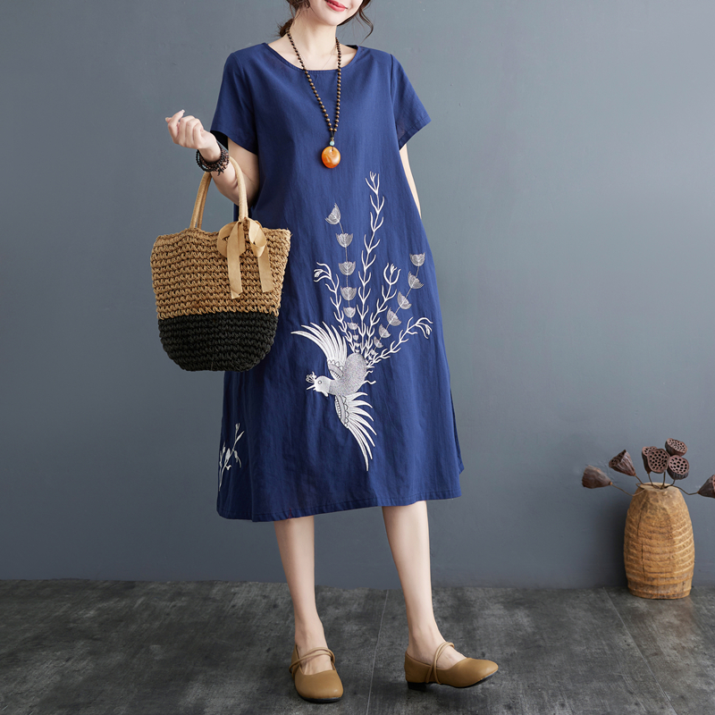 Summer 2024 Women's Mid-Length - Ethnic Style Dresses ulasan dan harga