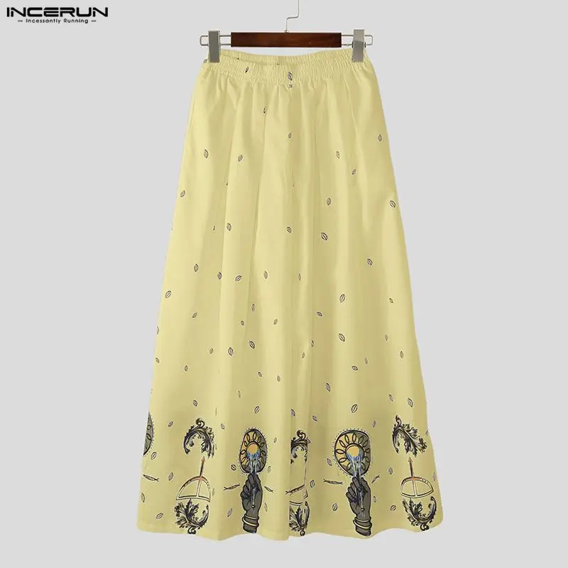 INCERUN Men Wide Leg Pants Pri - Ethnic Fashion For Men ulasan dan harga