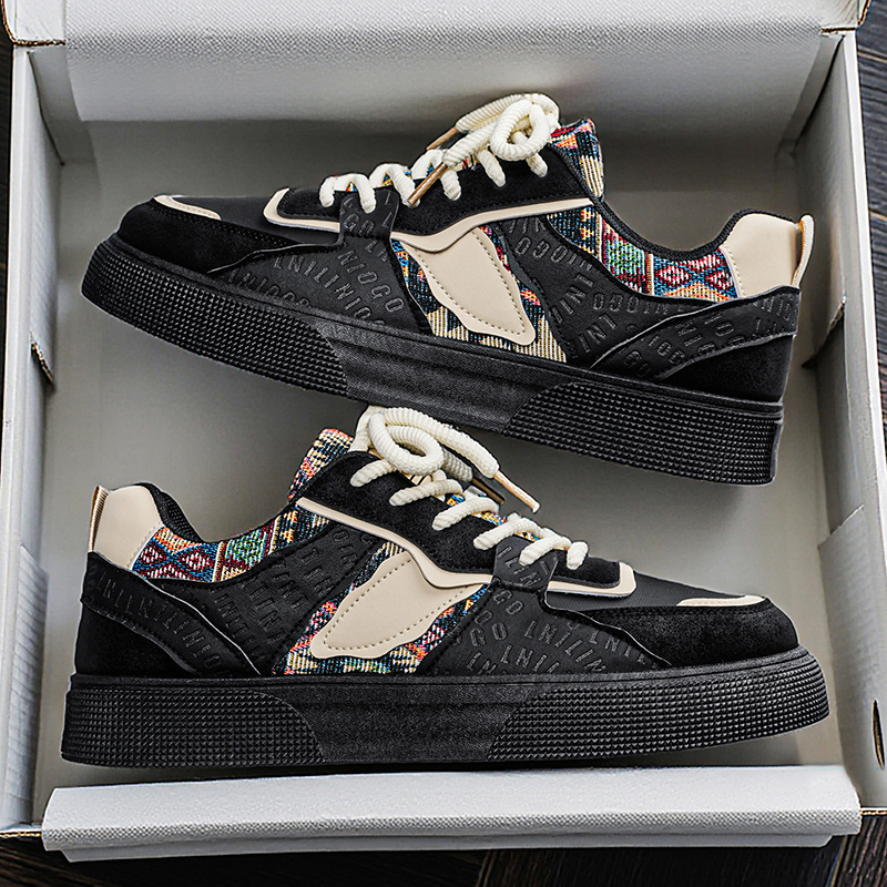 Men's Vintage Patchwork Platfo - Ethnic Fashion For Men ulasan dan harga