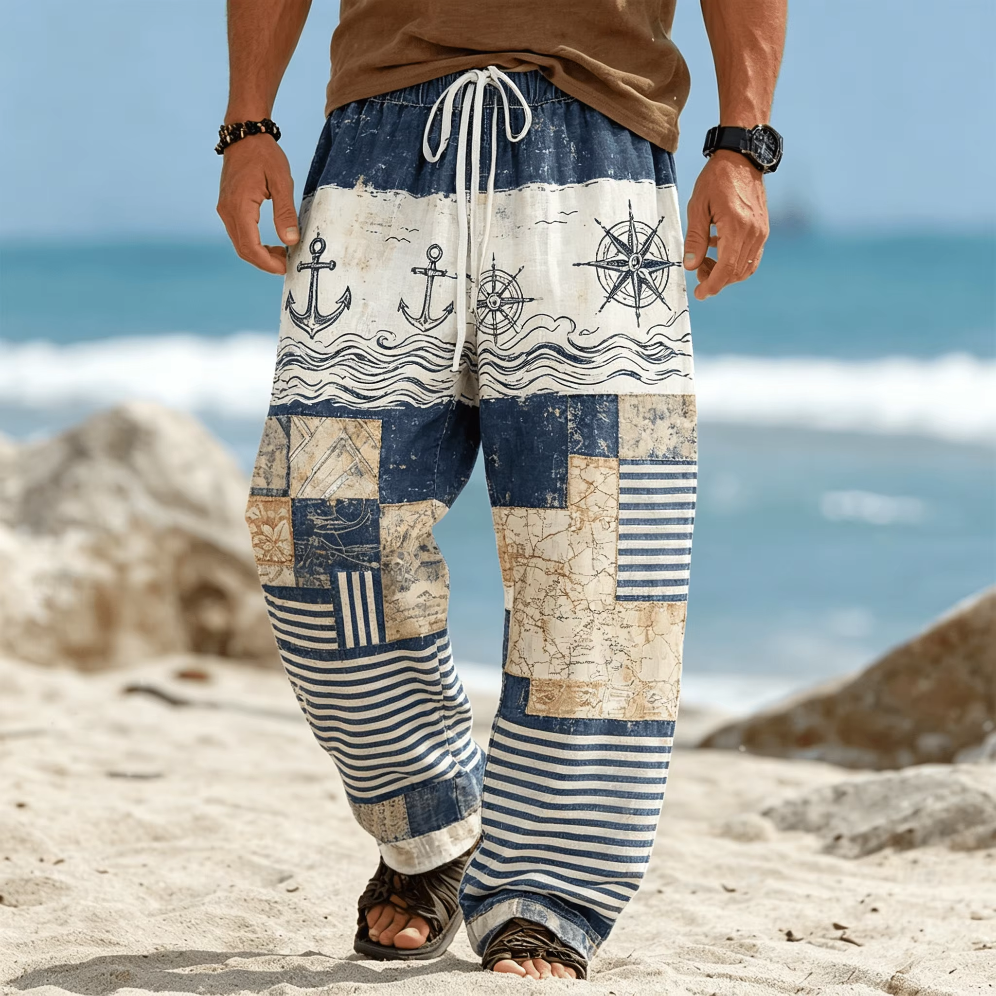 Summer Fashion New Bohemian Et - Ethnic Fashion For Men ulasan dan harga