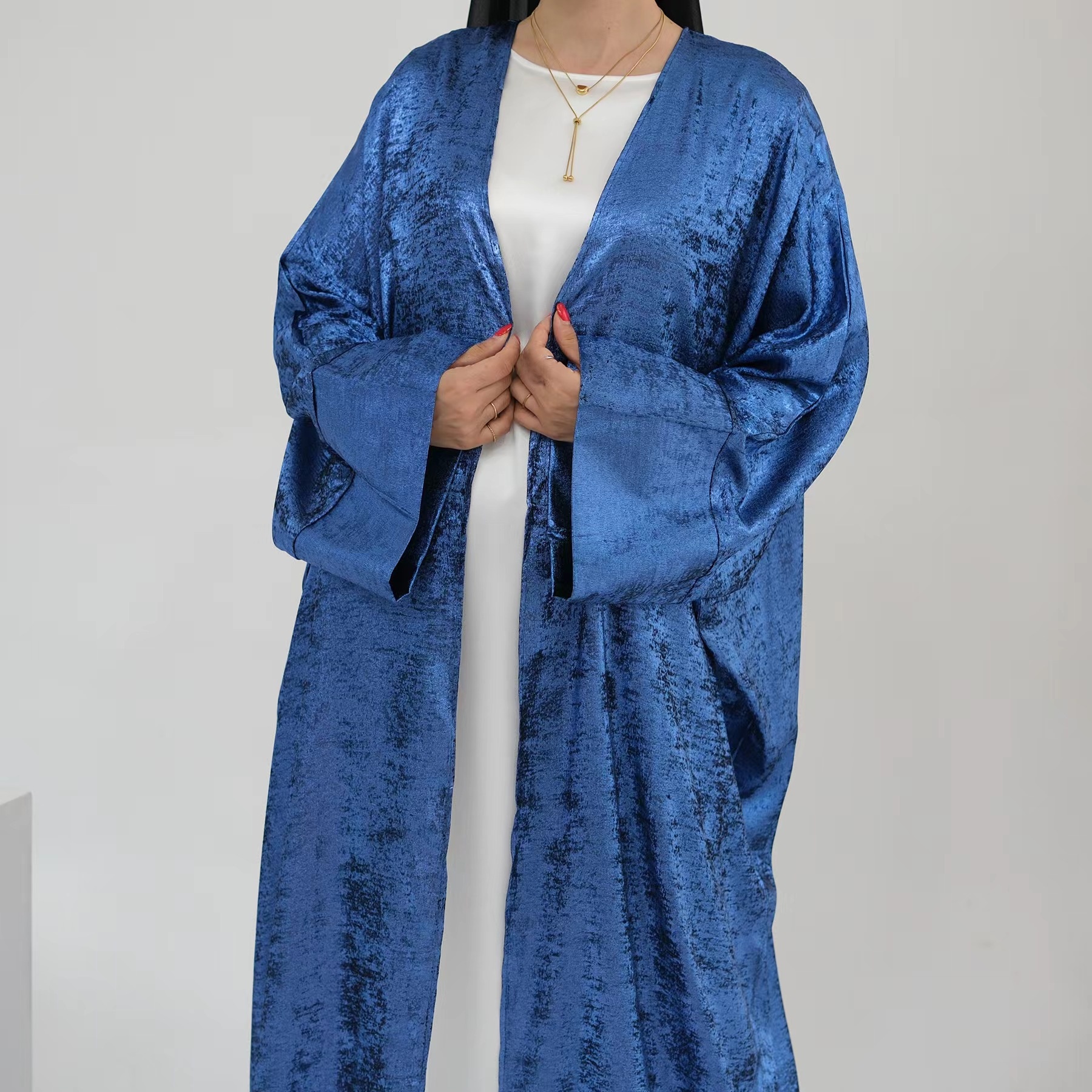 Fashionable Patchwork Open Car - Ethnic Style Dresses ulasan dan harga