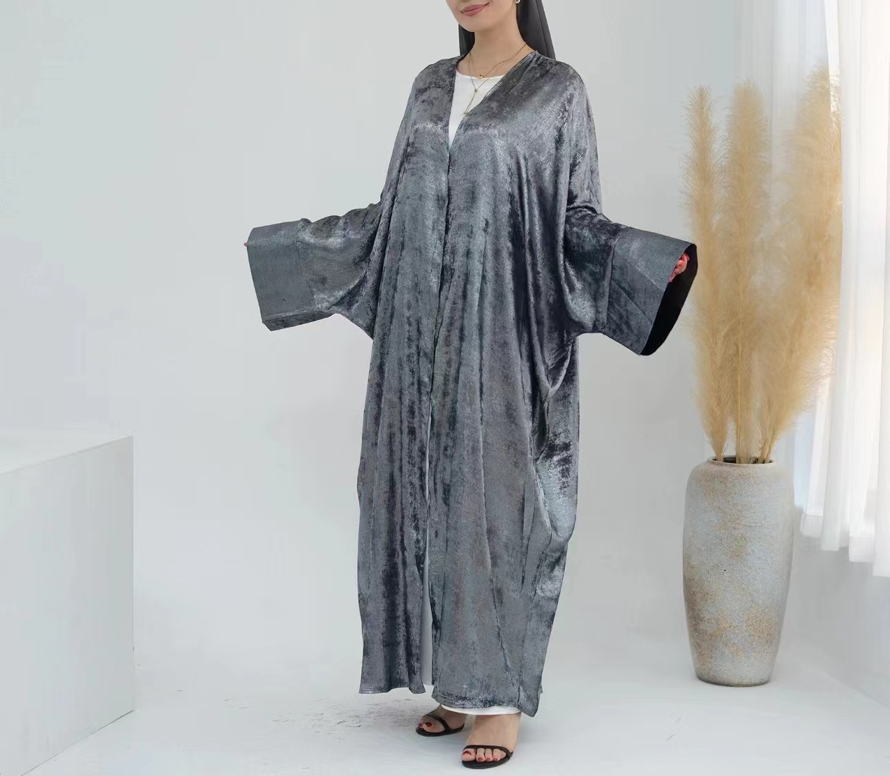 Fashionable Patchwork Open Car - Ethnic Style Dresses ulasan dan harga